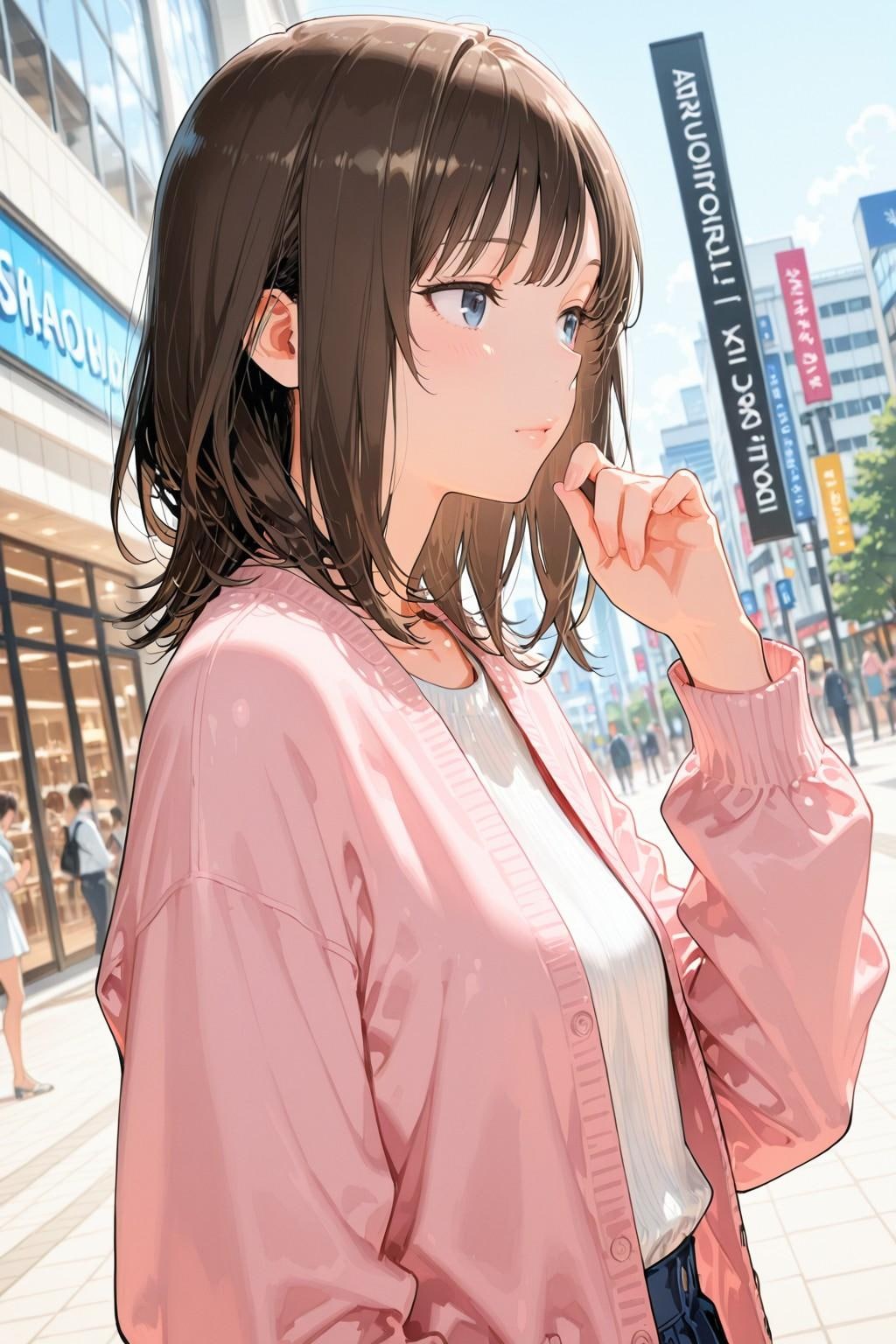 街で見かけた女の子