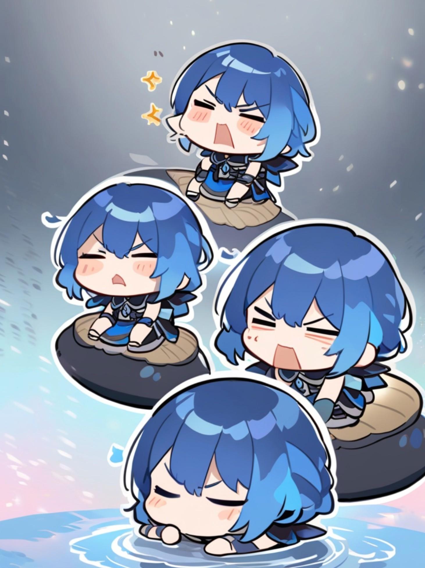 青髪ちゃん