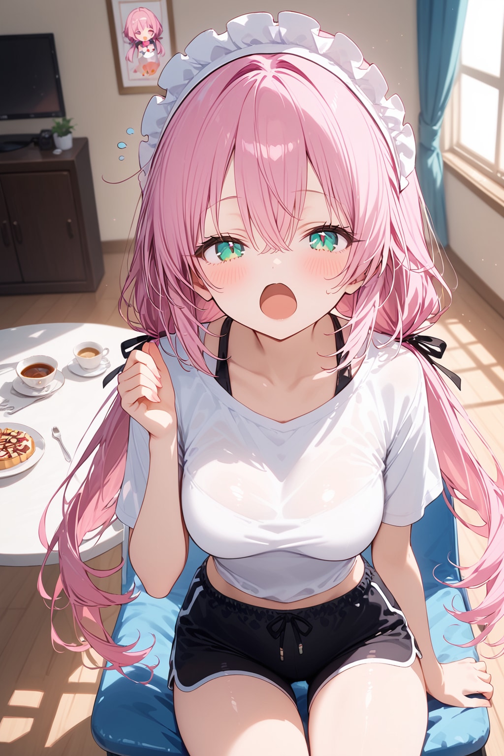 寝ぼけ眼な桃花 | の人気AIイラスト・グラビア