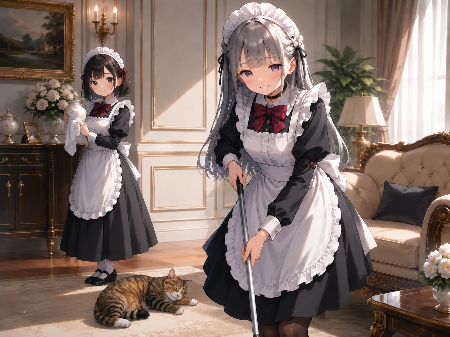 メイドのお仕事 | の人気AIイラスト・グラビア