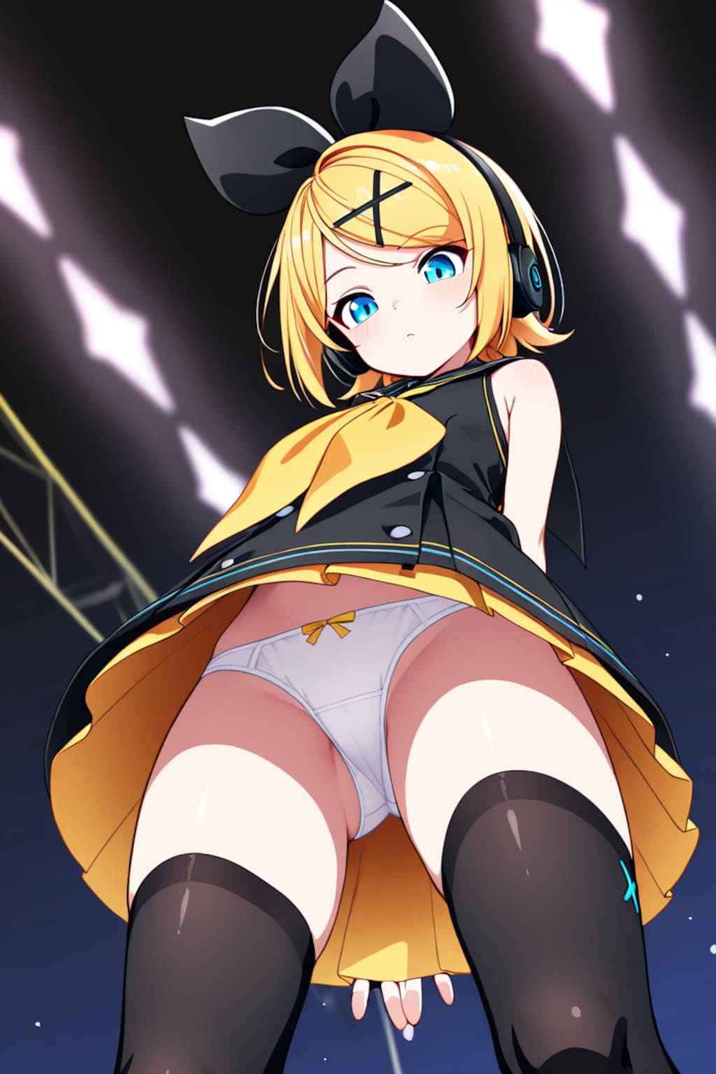 SOUR式鏡音リンがローアングルパンチラ