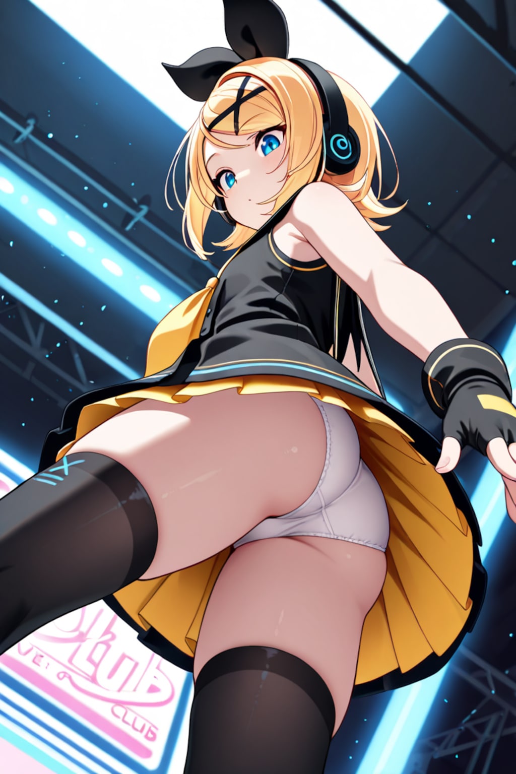 SOUR式鏡音リンがローアングルパンチラ