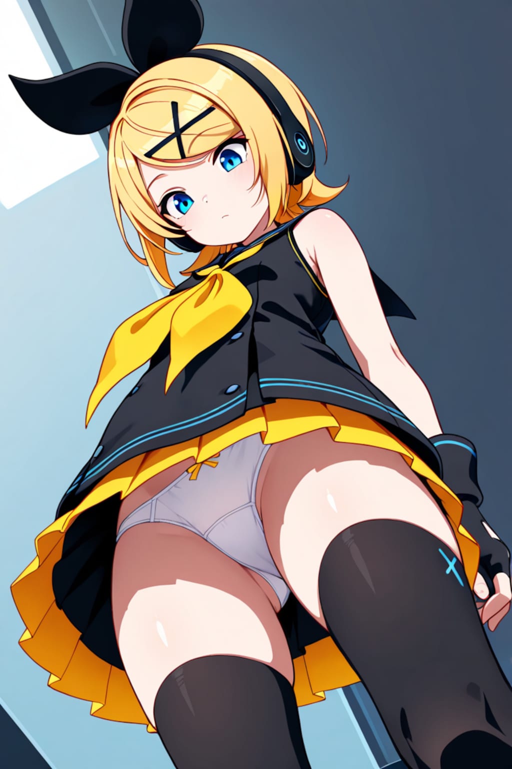 SOUR式鏡音リンがローアングルパンチラ