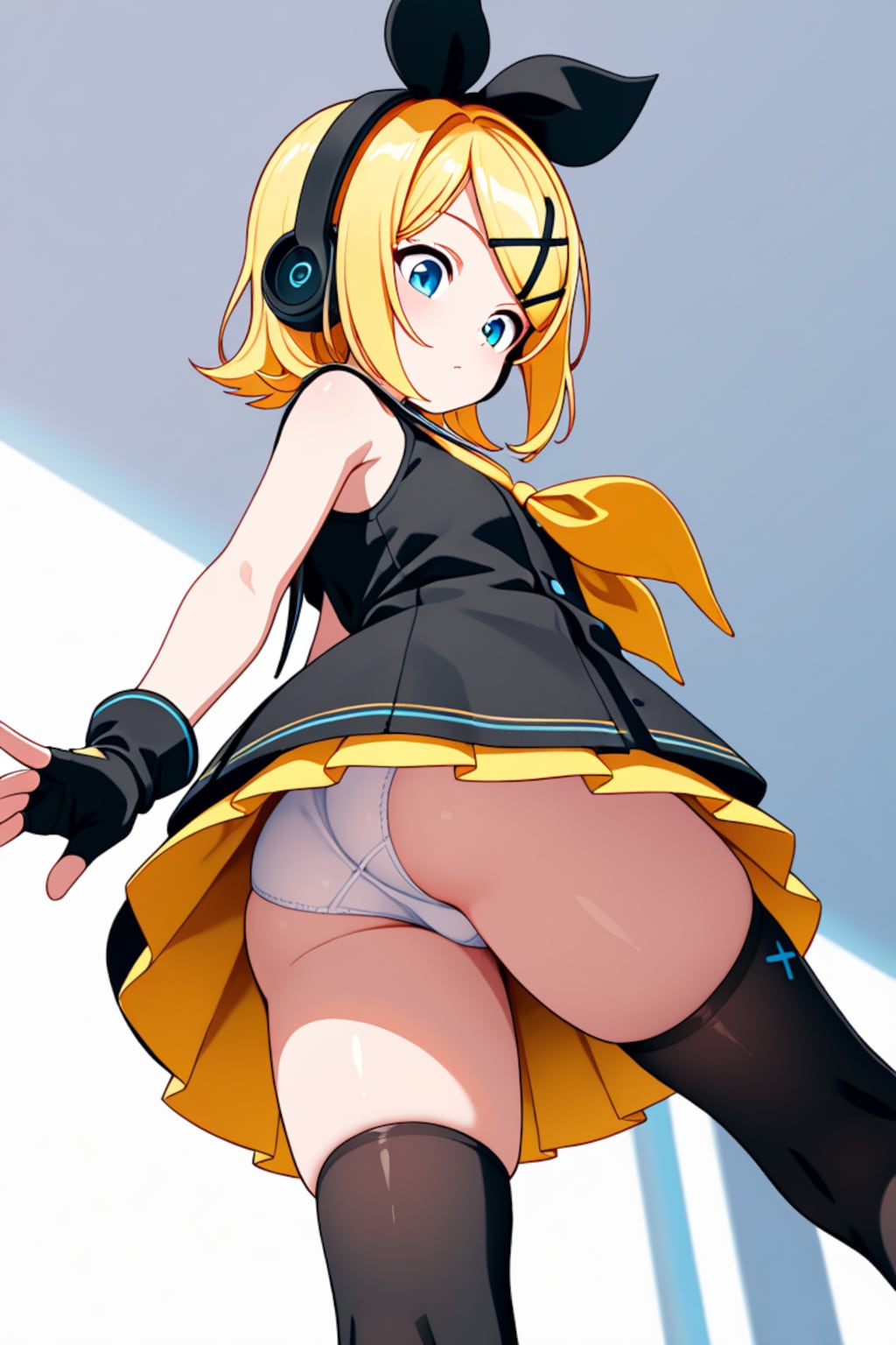 SOUR式鏡音リンがローアングルパンチラ