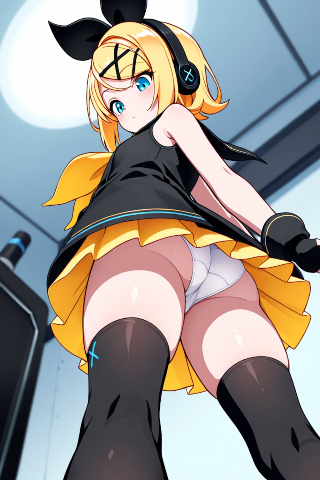 SOUR式鏡音リンがローアングルパンチラ