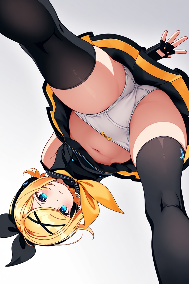 SOUR式鏡音リンがローアングルパンチラ