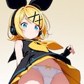 SOUR式鏡音リンがローアングルパンチラ 6枚目