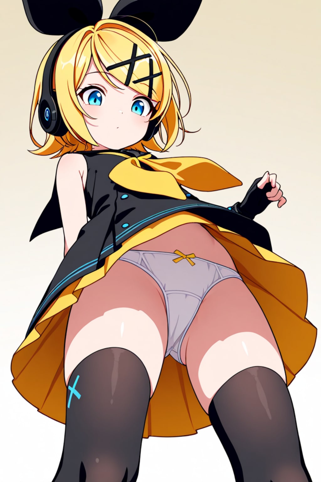 SOUR式鏡音リンがローアングルパンチラ