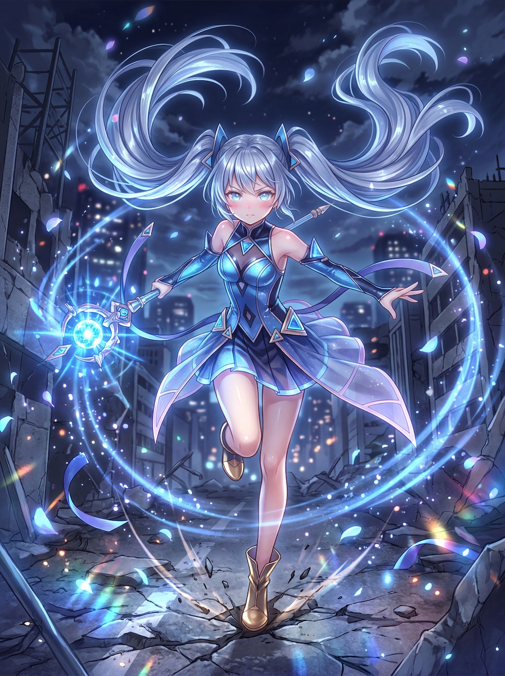 蒼光の破滅街を駆ける者