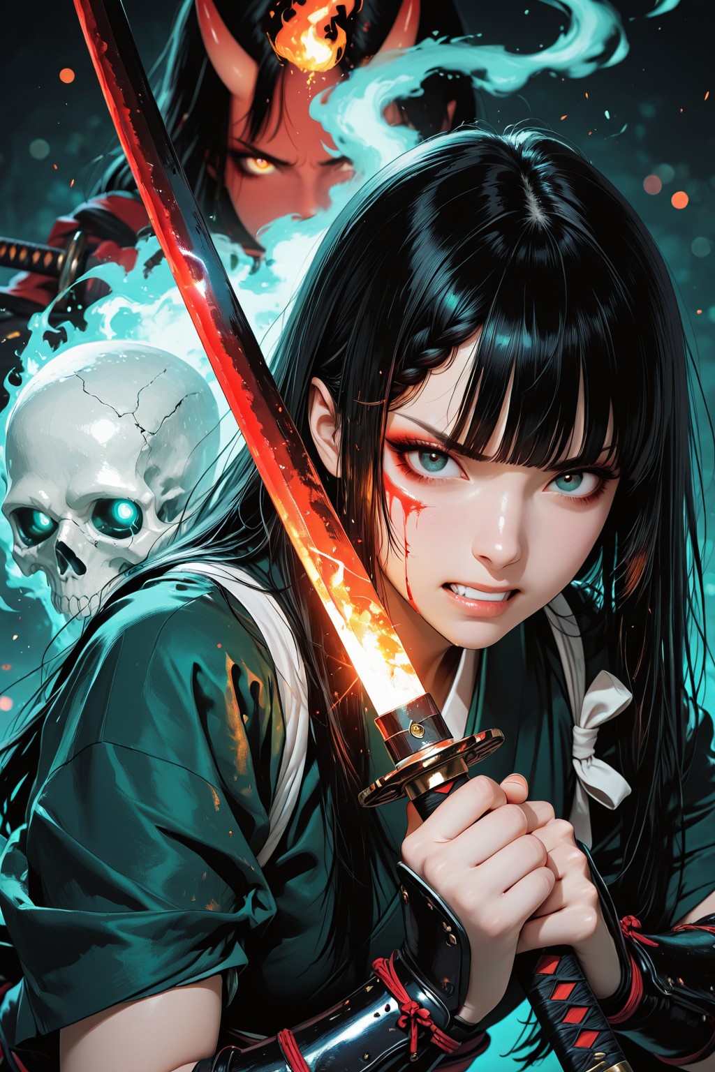 Beautiful Ninja - Oni - Remake（美人な忍者ガール。【プロフィール・自己紹介／必殺 鬼哭紅蓮刃！篇】）