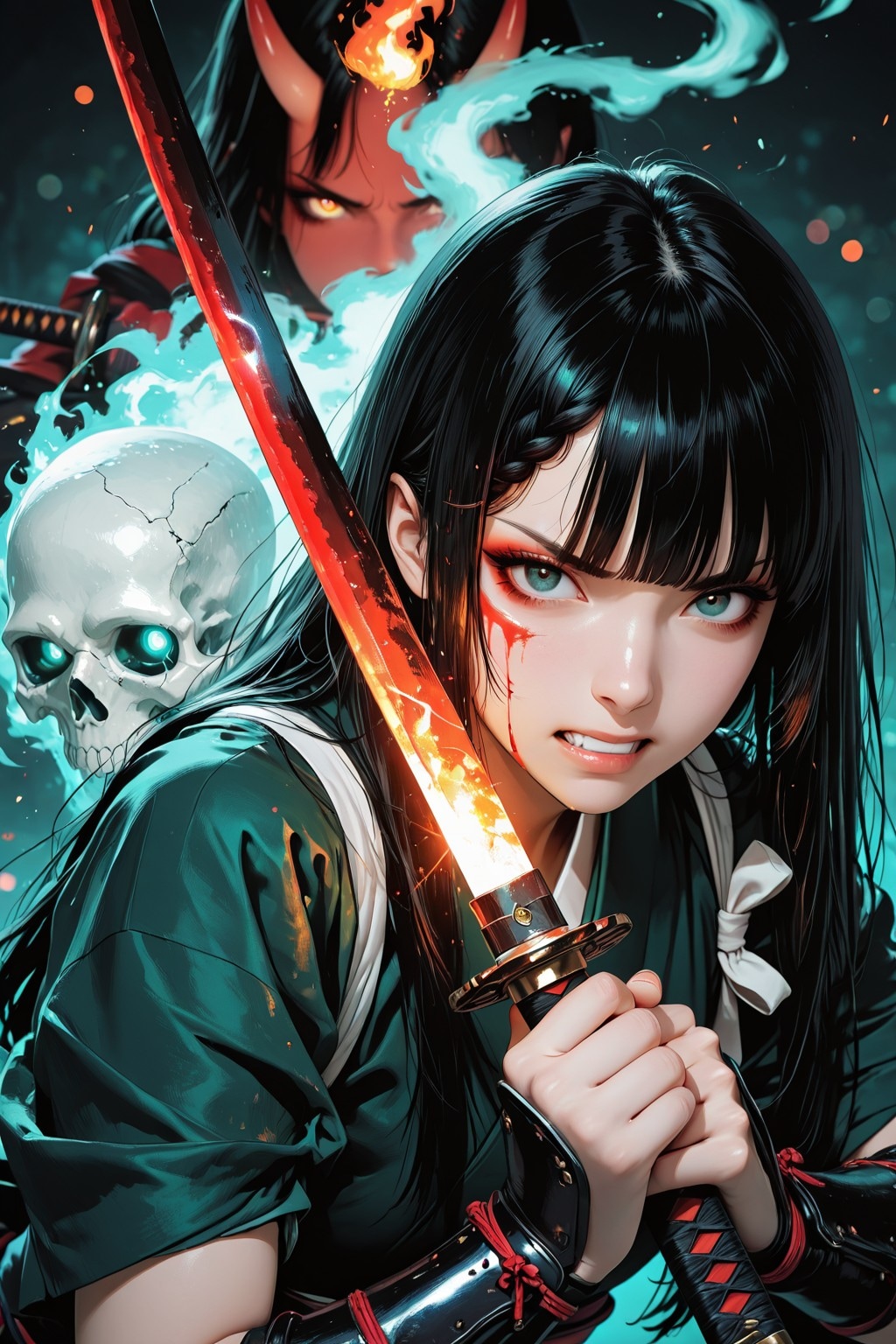 Beautiful Ninja - Oni - Remake（美人な忍者ガール。【プロフィール・自己紹介／必殺 鬼哭紅蓮刃！篇】）