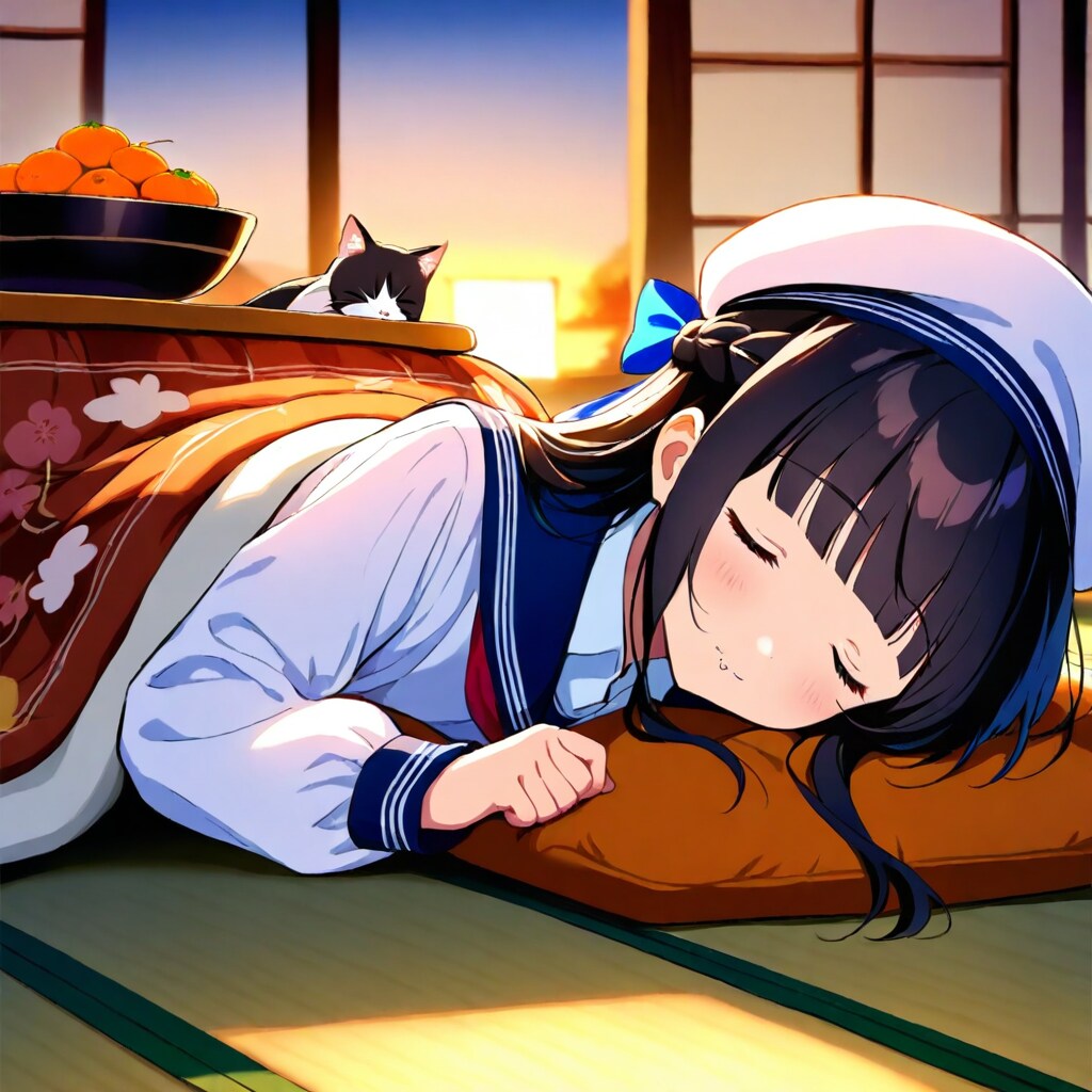 こたつでみかん