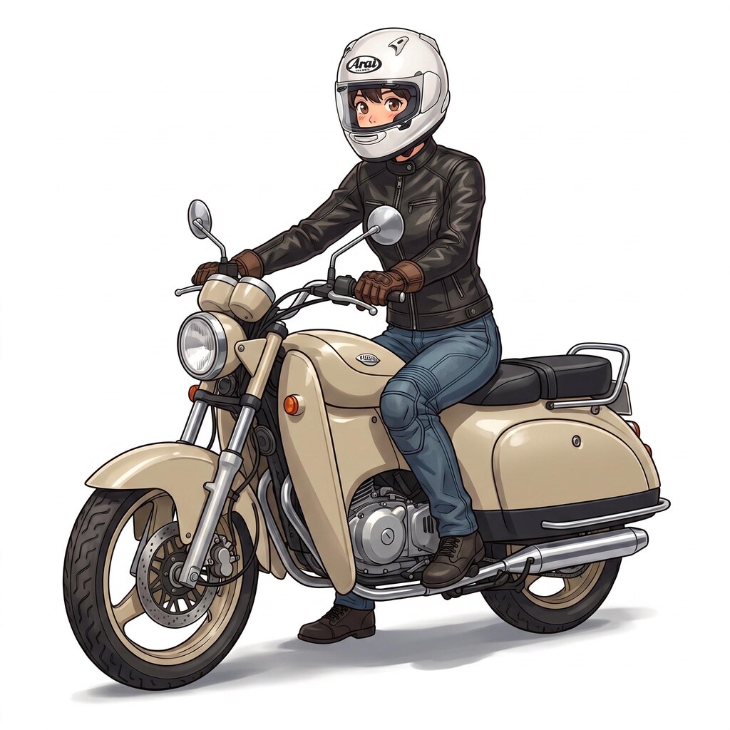 KenjiとYukiのバイクウェアと愛車