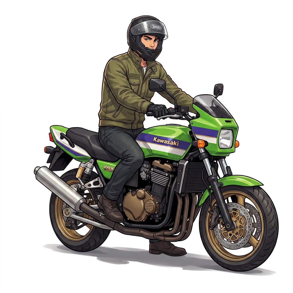 KenjiとYukiのバイクウェアと愛車