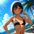 褐色ちゃん(水着) 4枚目