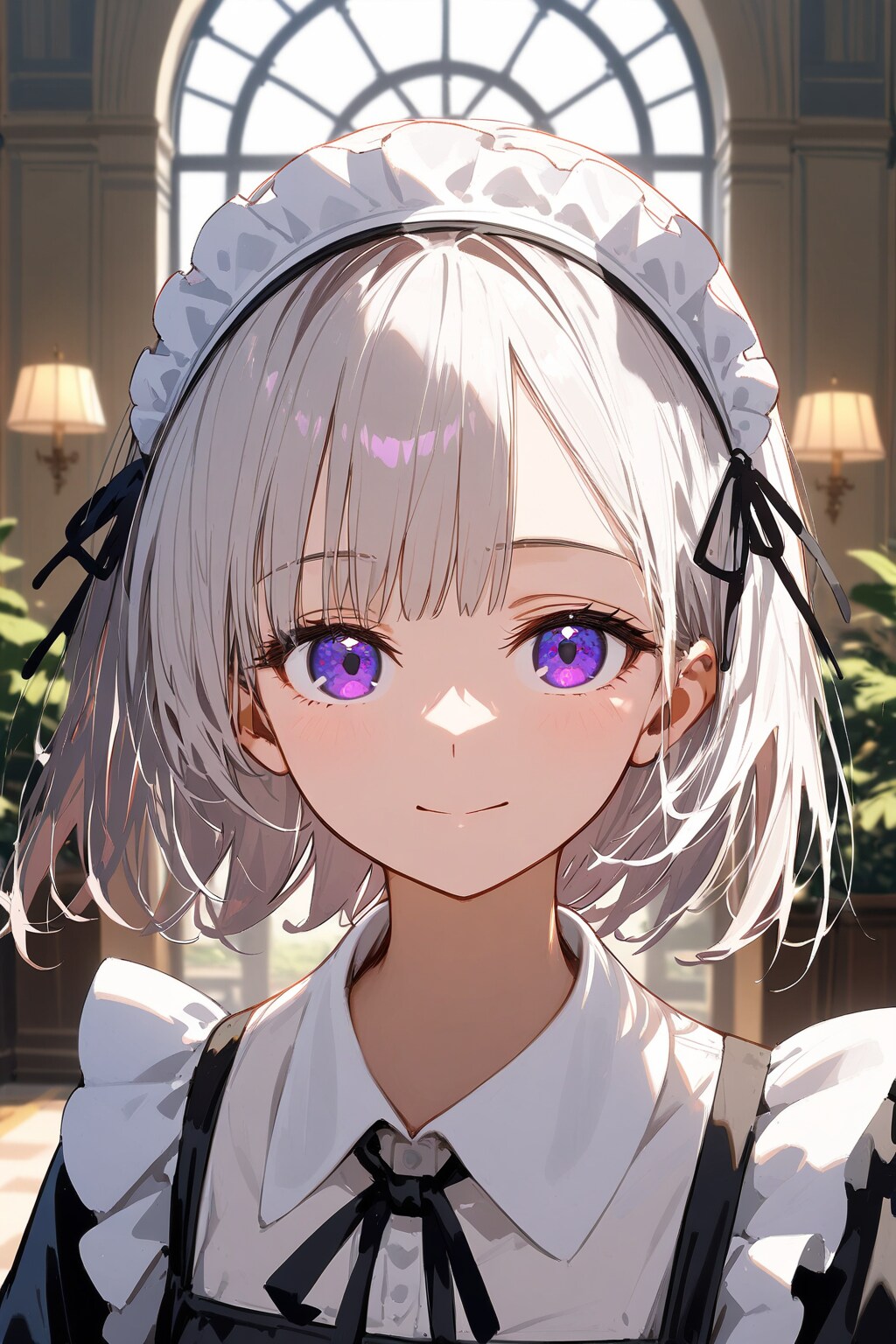 銀髪メイドガールさん | の人気AIイラスト・グラビア