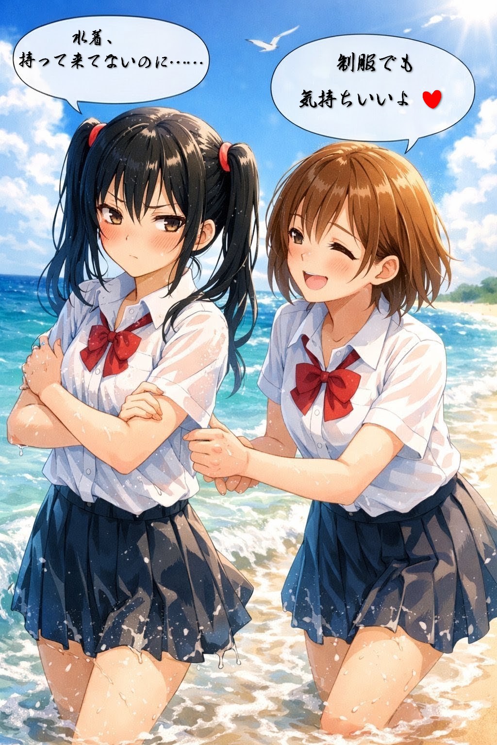 水着持ってきてないのに（海の日　02）