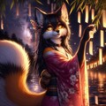 狐獣人の七夕 5枚目