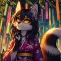 狐獣人の七夕 2枚目