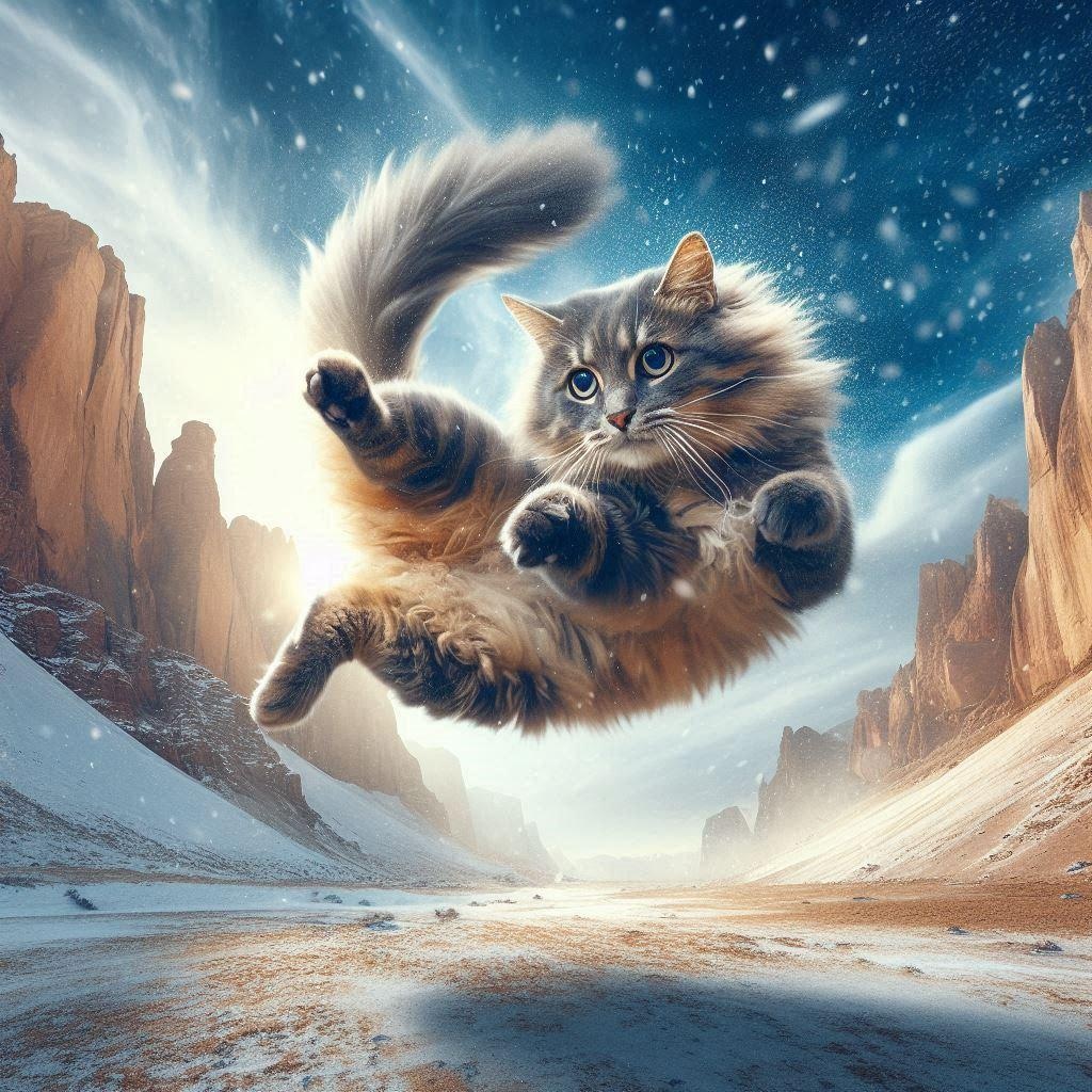 極限環境下で踊る猫