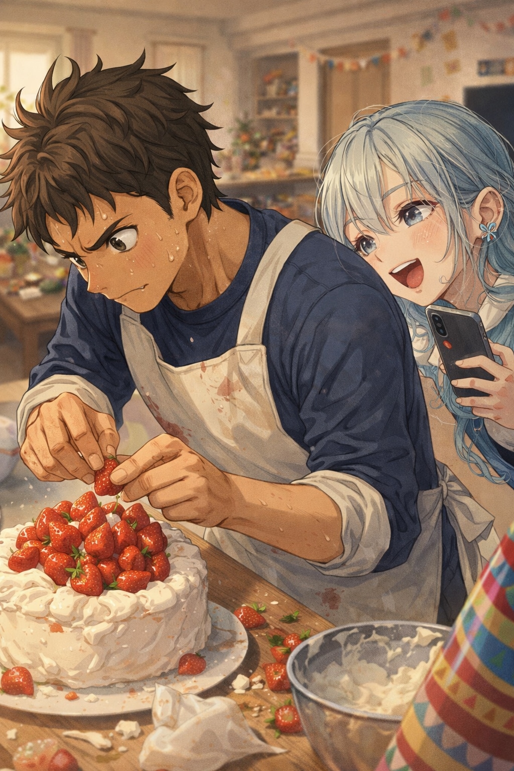 リアムは、この歪なケーキに、言葉をのせる。 | の人気AIイラスト・グラビア