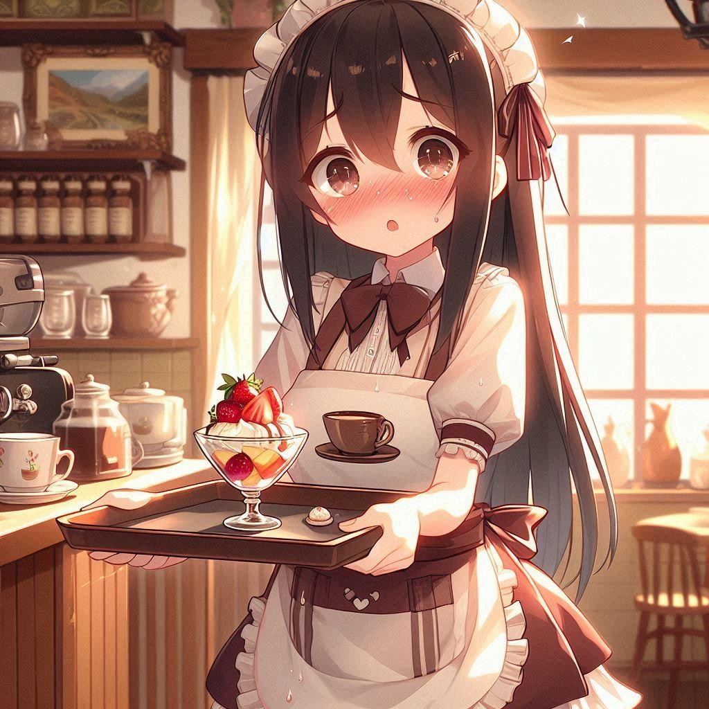 フルーツパフェです・・・えっ⁉️しっ、失礼しましたっ💦