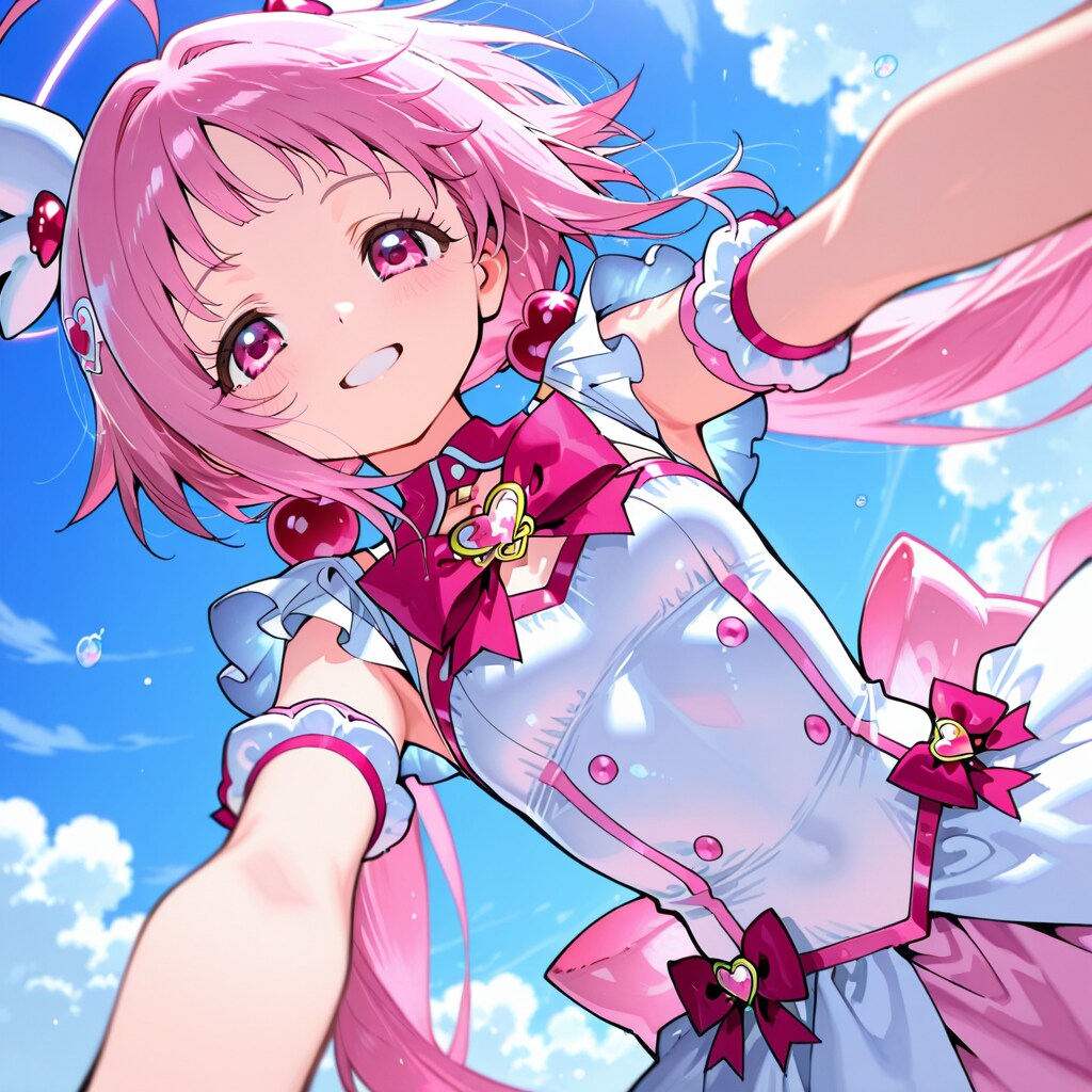 ピンク髪に白コスチュームっていいよね