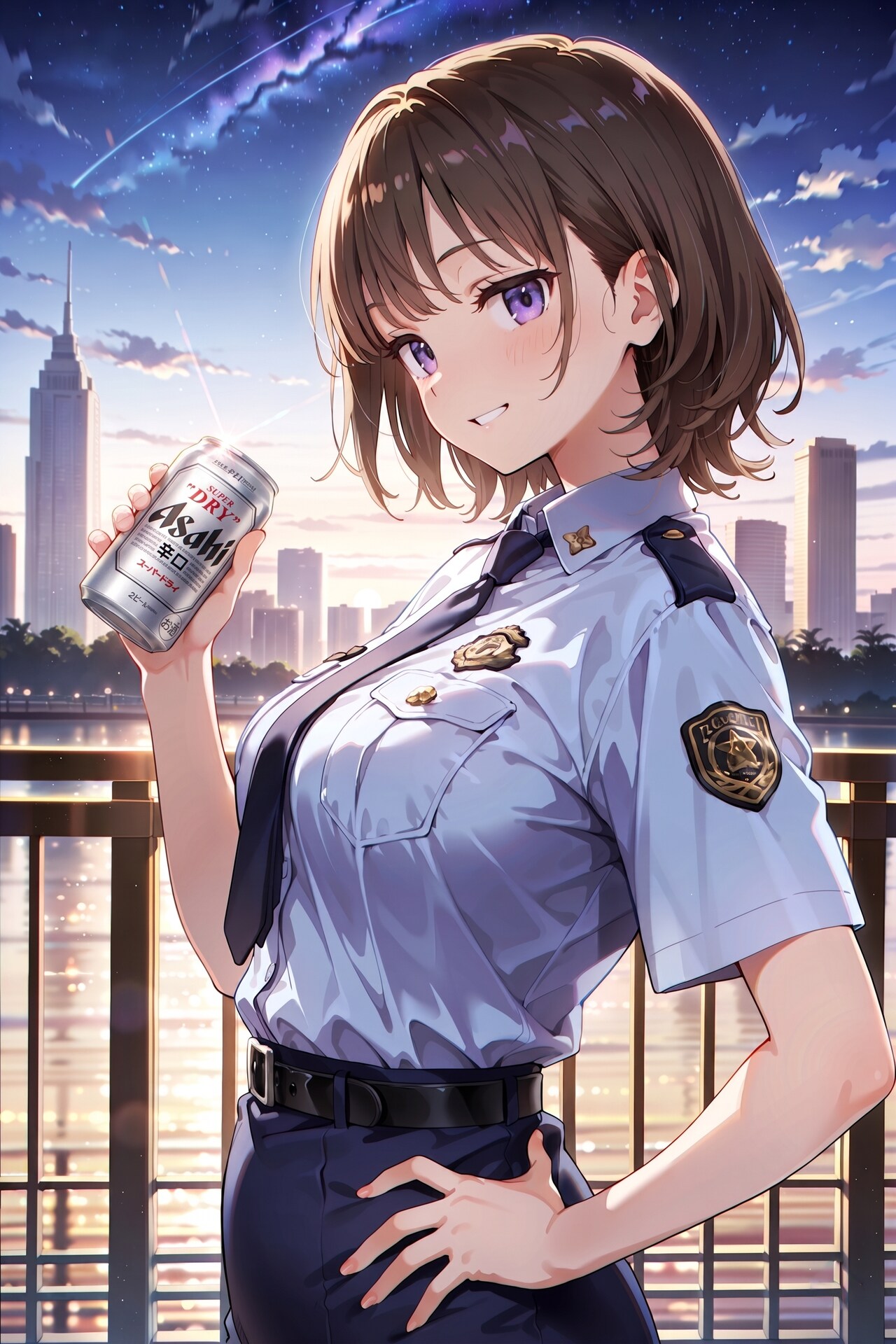 ジト目婦警さんとビール ～乾さつきのドライな日常～ Z525