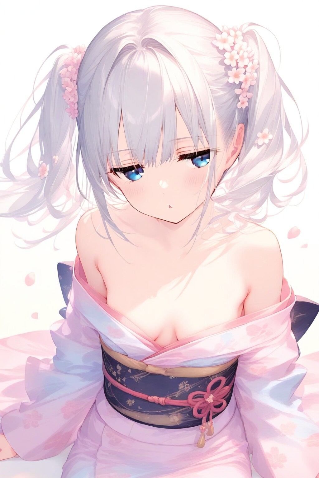 桜着物