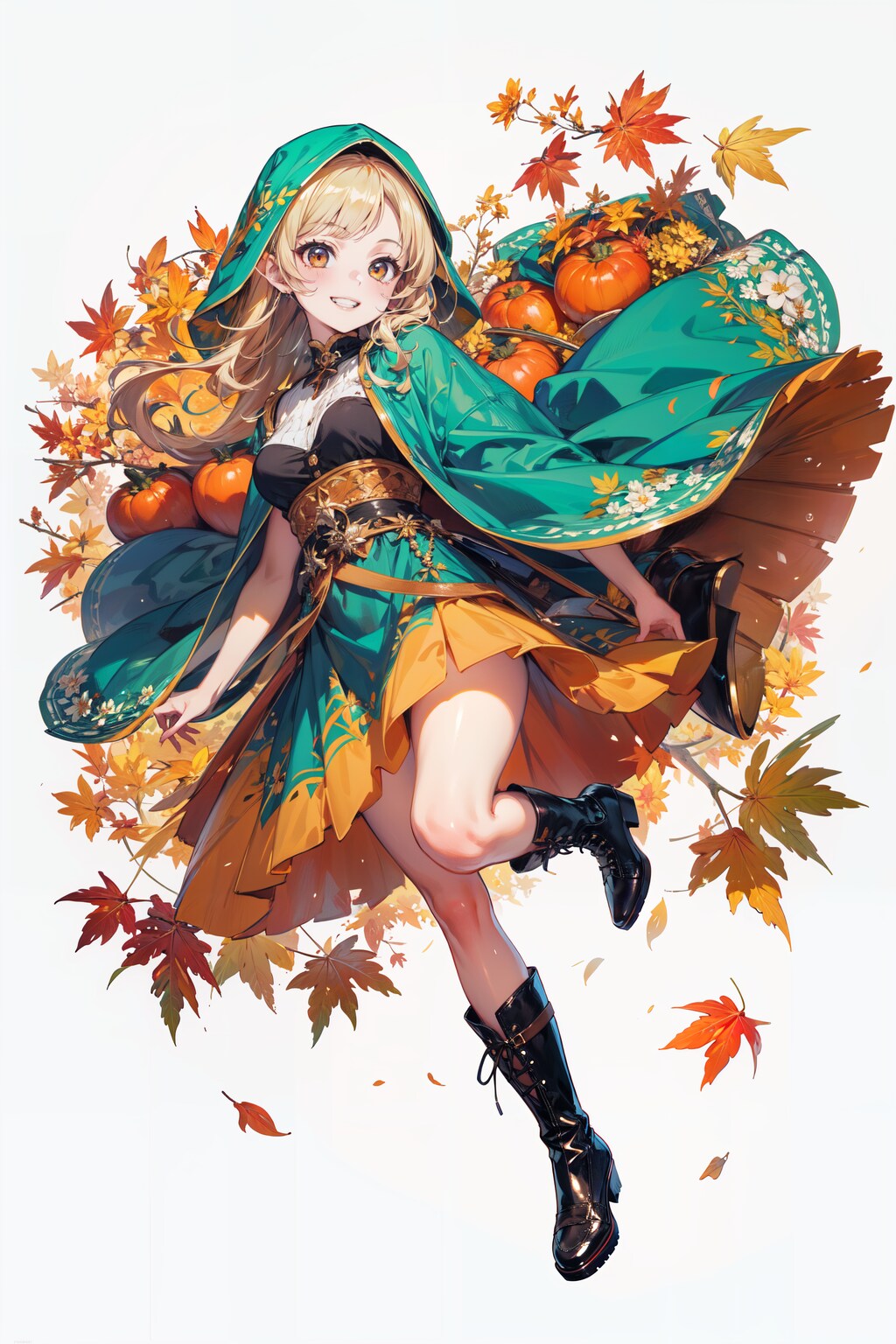 森の実りを感じるエルフちゃん