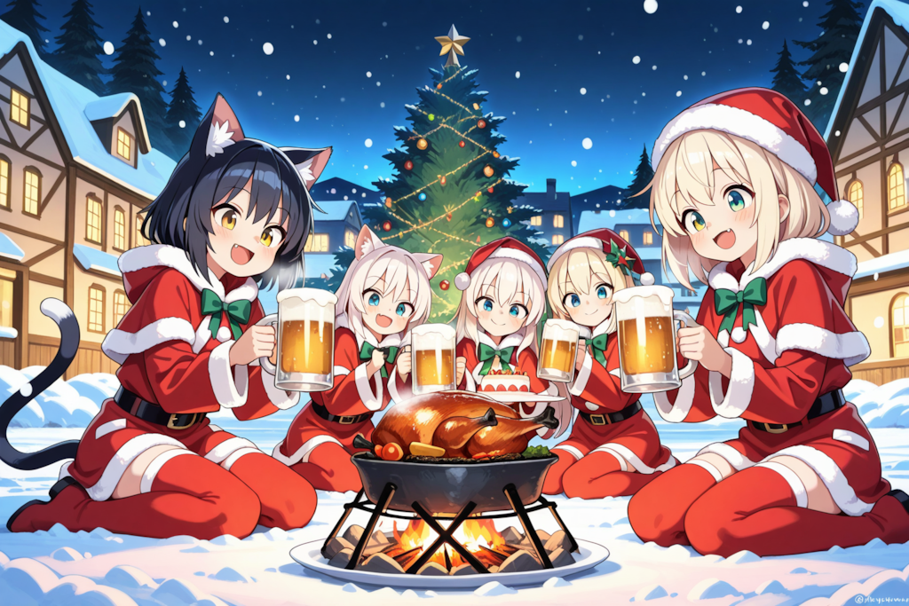 さぁ、私達もクリパ―するにゃん！！