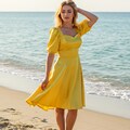 黄色ワンピース 3枚目