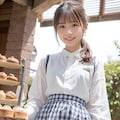 綺麗な足のパン屋の店員 2 3枚目