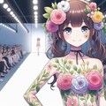 ちちぷいファッションショー（花の服編） 6枚目