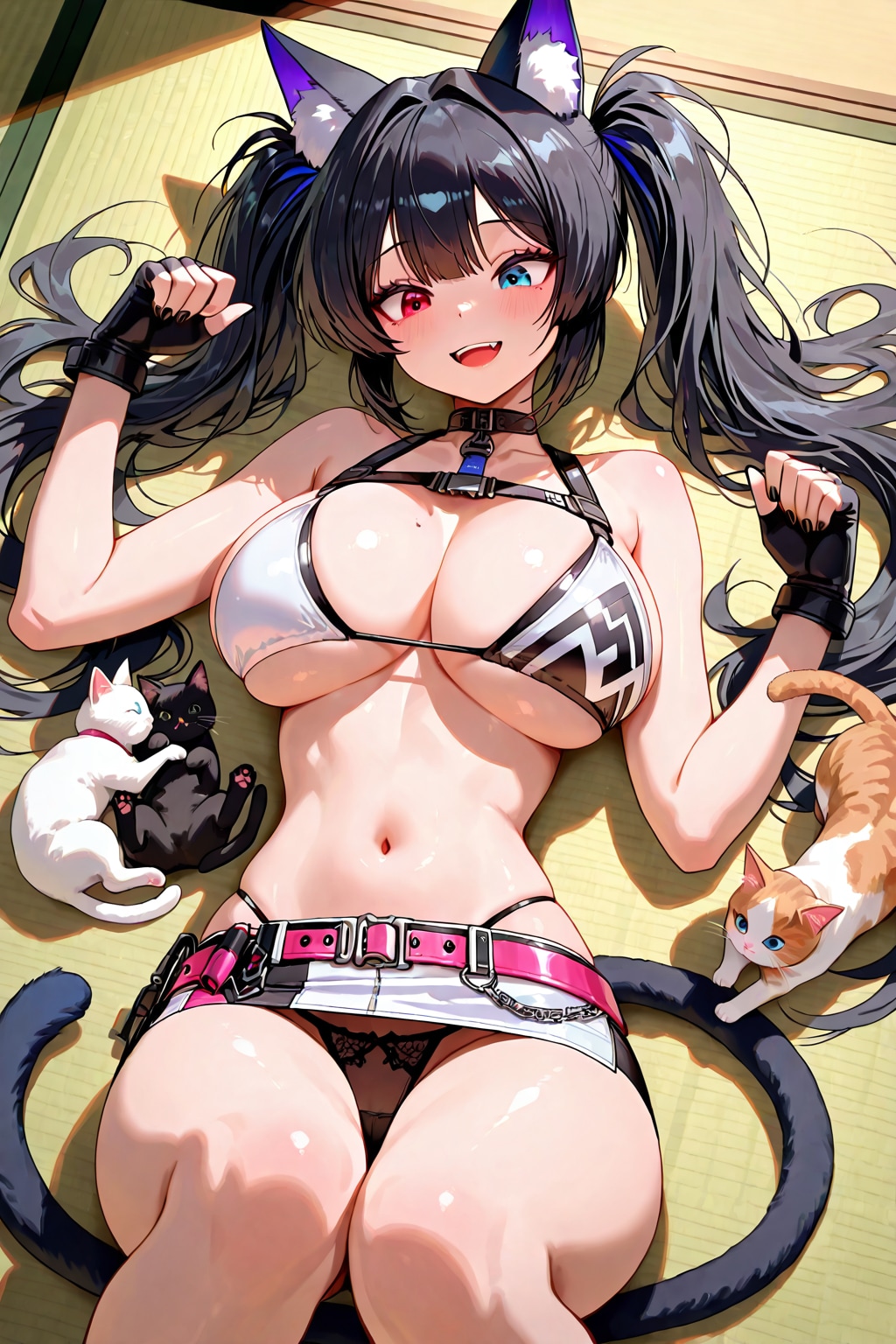 猫とお昼寝