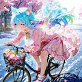11枚）自転車に乗る妖精さん 6枚目