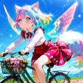 11枚）自転車に乗る妖精さん 5枚目