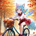 11枚）自転車に乗る妖精さん 9枚目