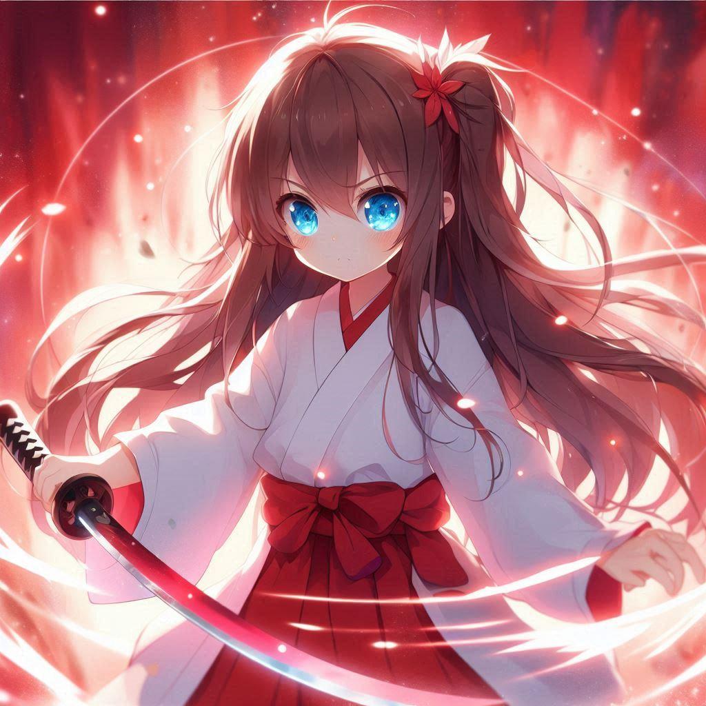 刀を振るう小さな女の子 | の人気AIイラスト・グラビア