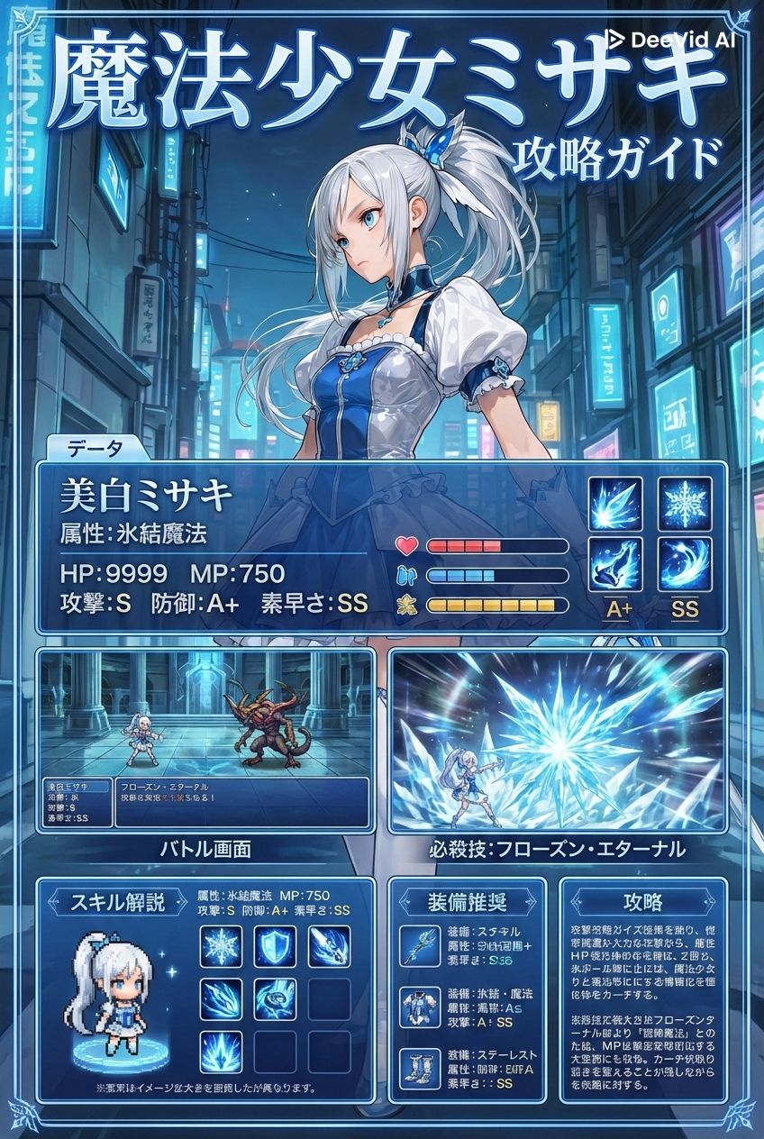 魔法少女ミサキ 攻略ページ | の人気AIイラスト・グラビア