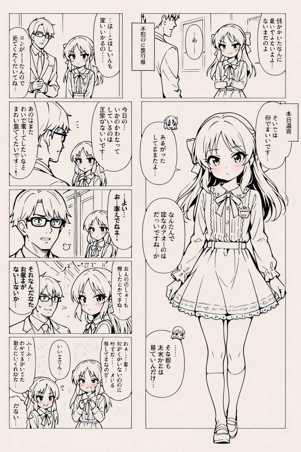 白黒漫画？風のありすちゃん