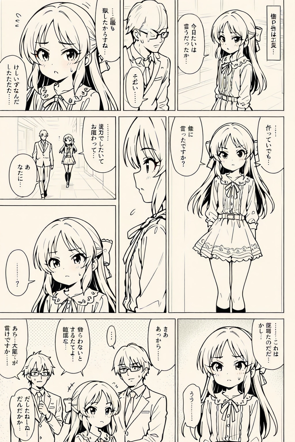 白黒漫画？風のありすちゃん