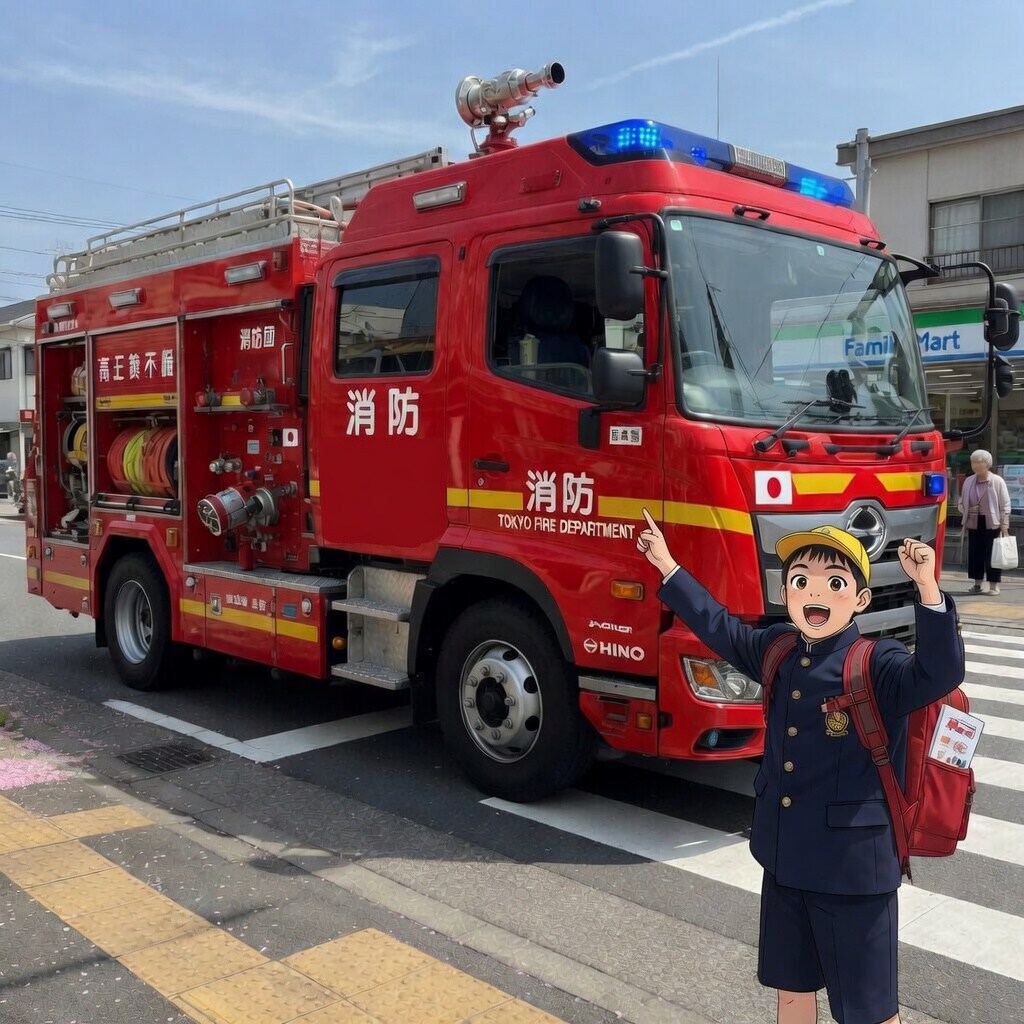 [今日は何の日 4/23] 消防車の日 | の人気AIイラスト・グラビア
