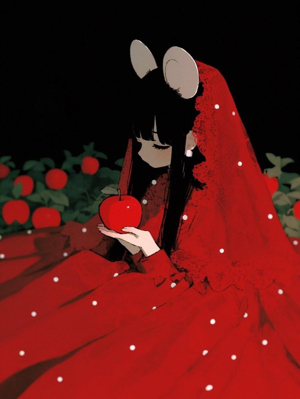 あかく　そまる