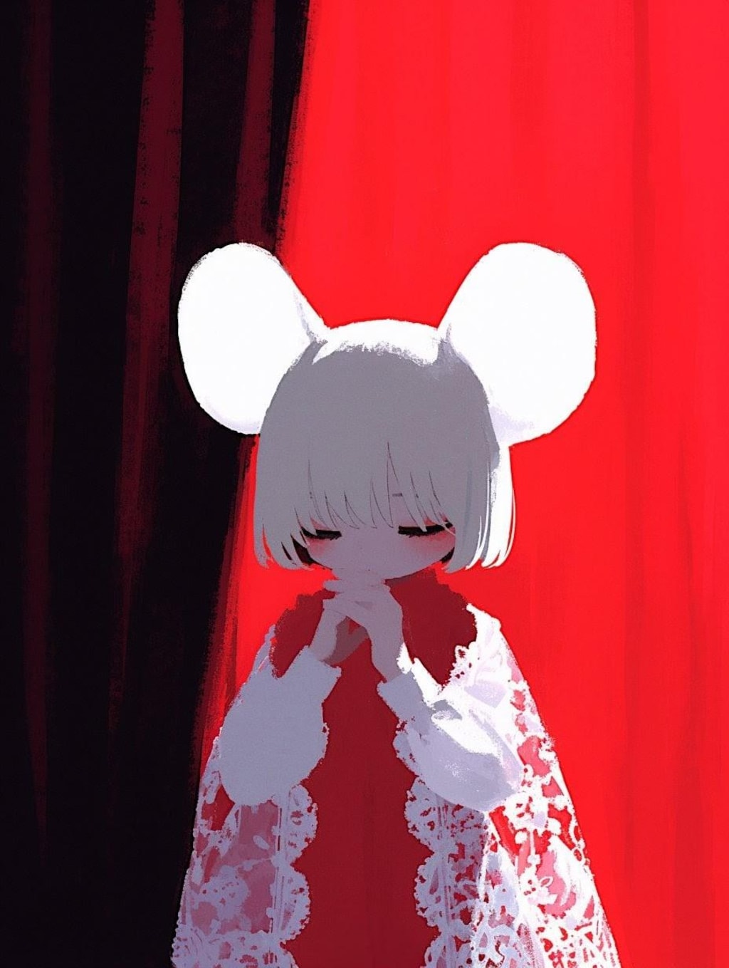 あかく　そまる