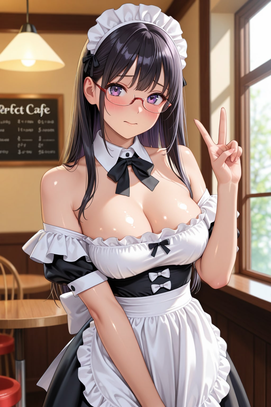 メイド喫茶で真面目ちゃん