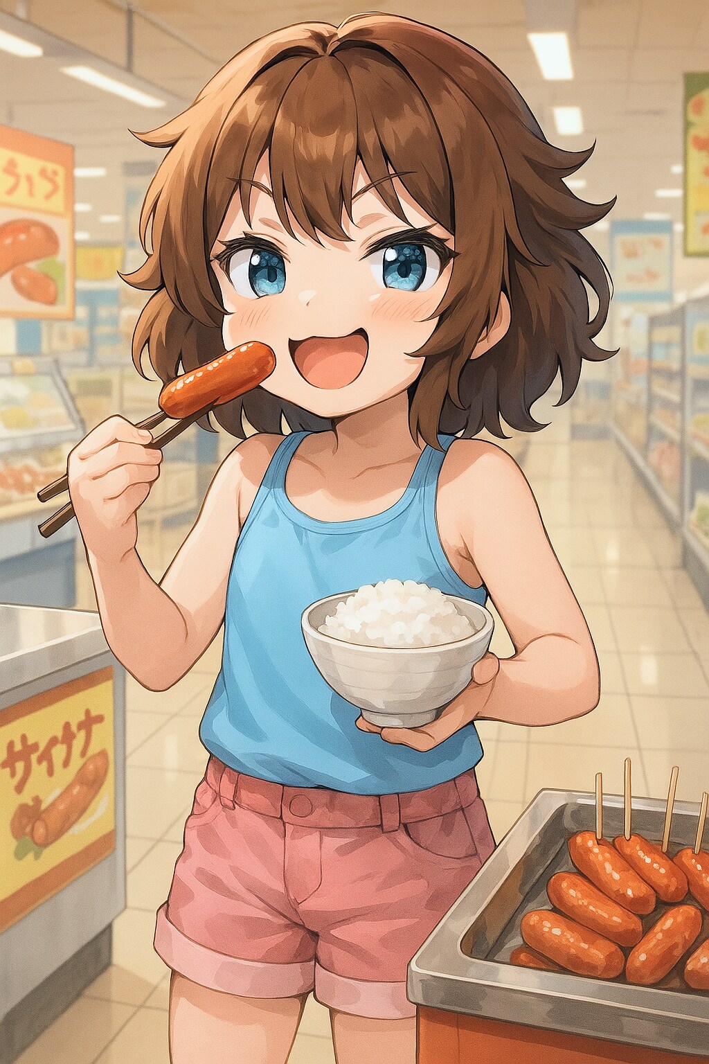 悪に染まった不良っぽい小さな女の子