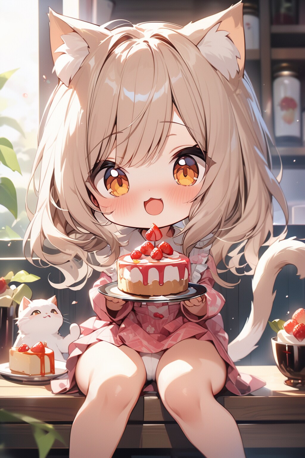 「どうぞ、ニャ~]