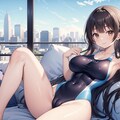 競泳水着とホテル 4枚目