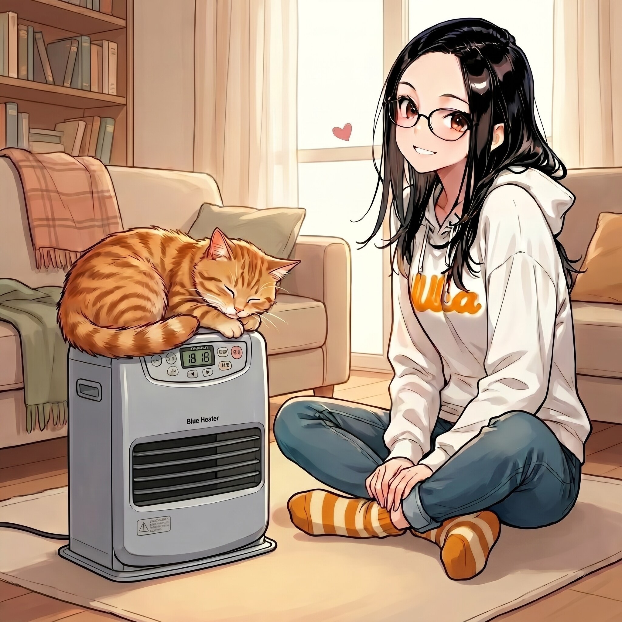 <うちの子ちゃん>猫とくつろぐ | の人気AIイラスト・グラビア